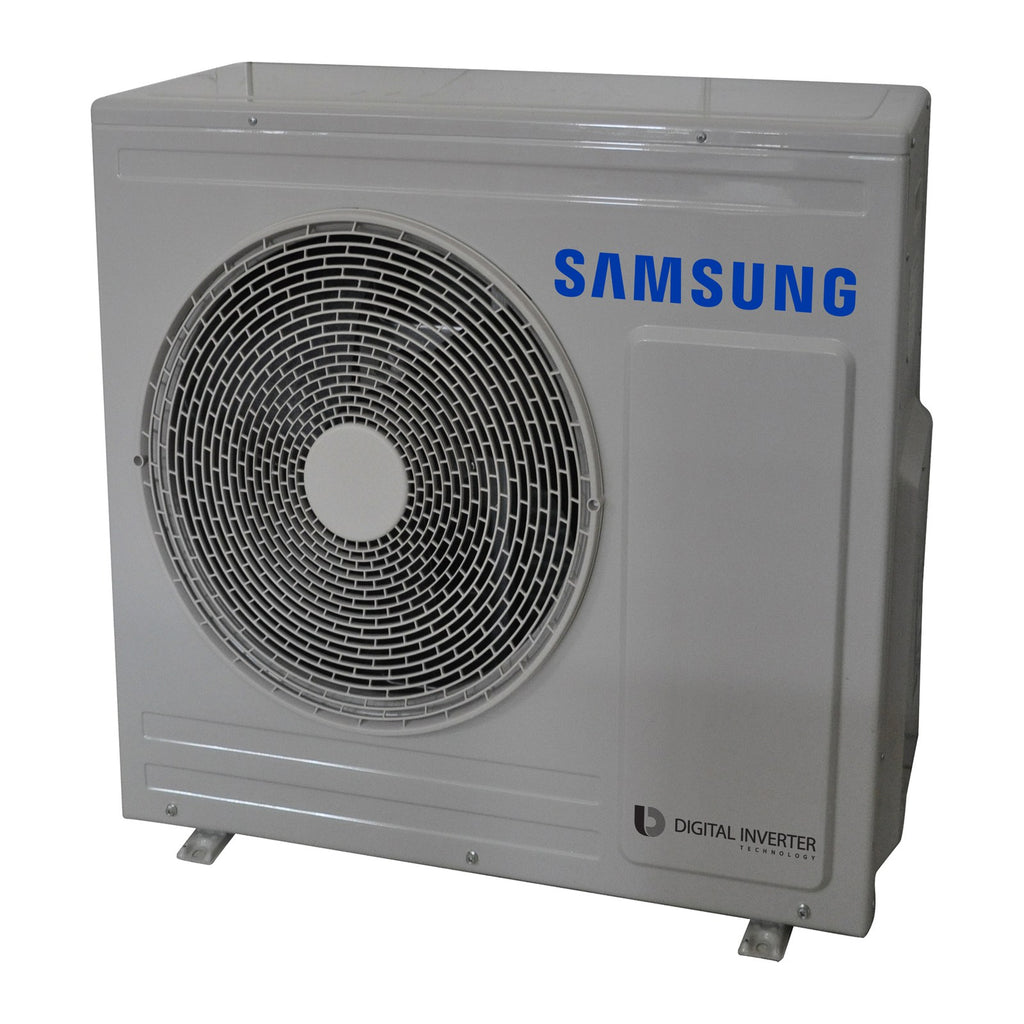 Samsung EHS Mono R32 Gen 6 5kW heat pump, side view
