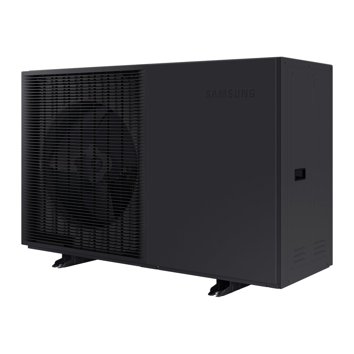 Samsung EHS Mono R290 integral hydro heat pump, side view