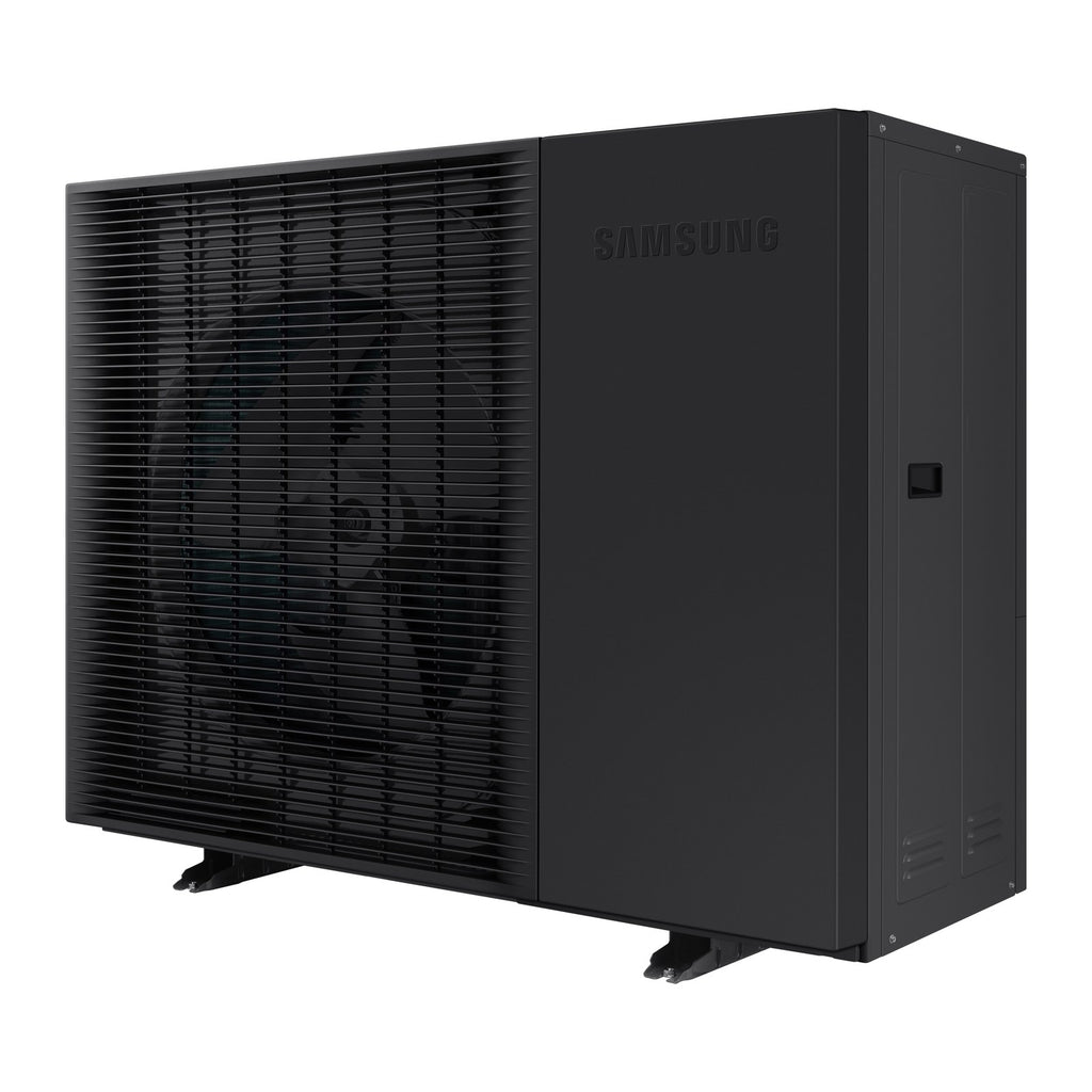Samsung EHS Mono R290 heat pump, side view