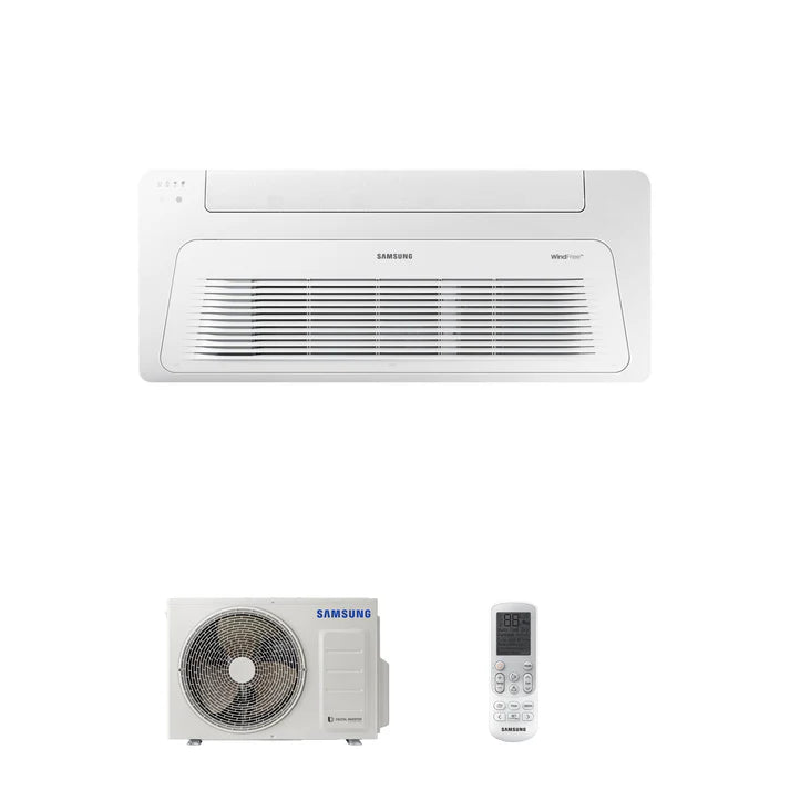 Samsung CAC 3.5kw 1 Way cassette WindFree with 1 way medium fascia panel and wireless controller