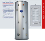 FlowCyl Heatpump Unvented 170L Hot Water Cylinder FCHPD3170