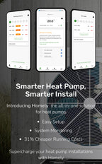 Homely Smart Heat Pump Thermostat Hub and Node with Wireless Dual Zone Node
