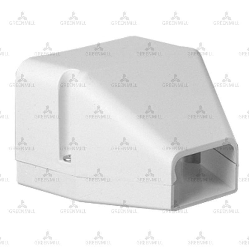 BBJ SpeediDuct 105mm white trunking duct end DE-105