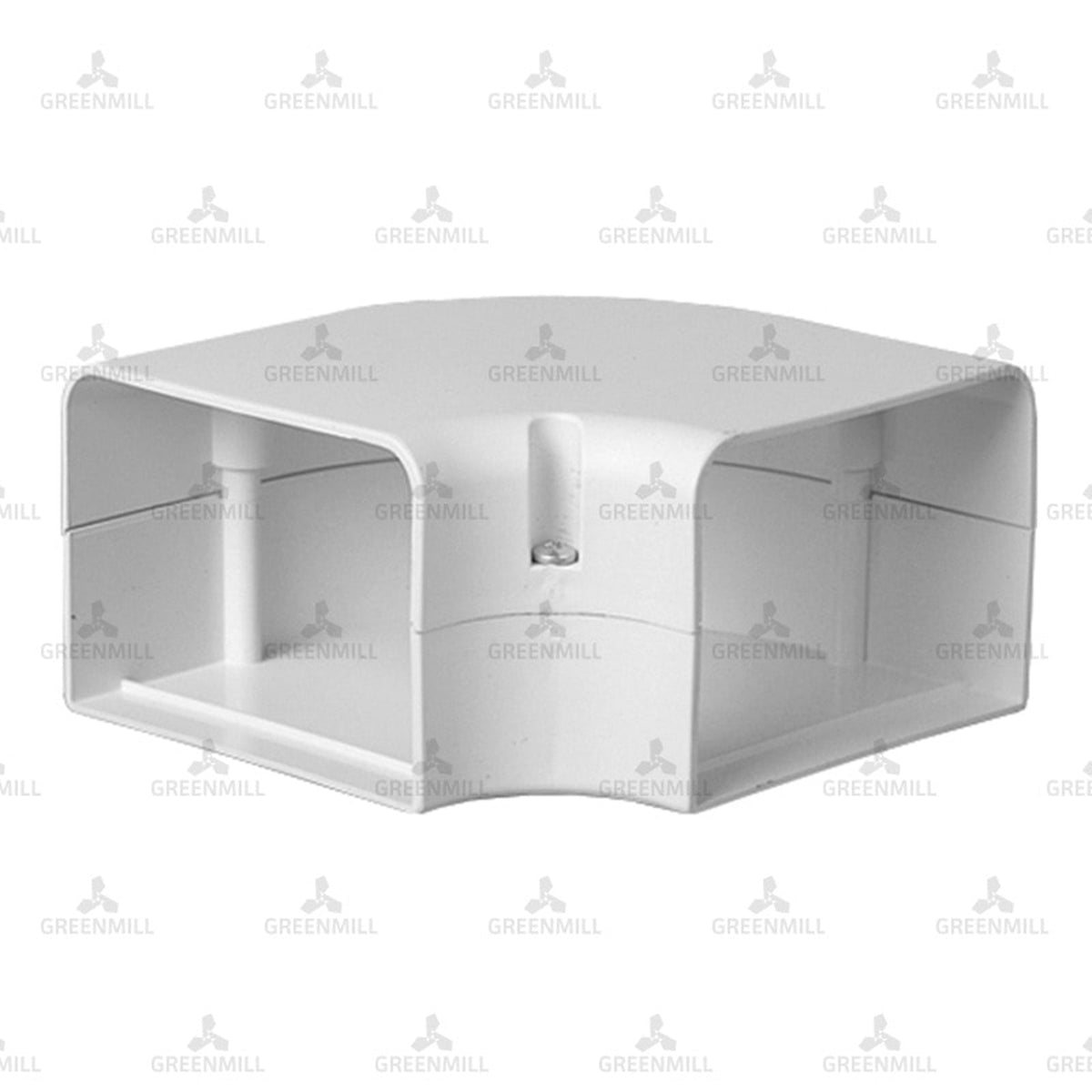 BBJ SpeediDuct 105mm white trunking flat bend 90 degree FB-105