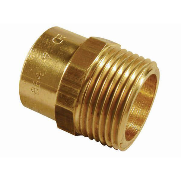 Copper Endfeed Male Ion Coupler