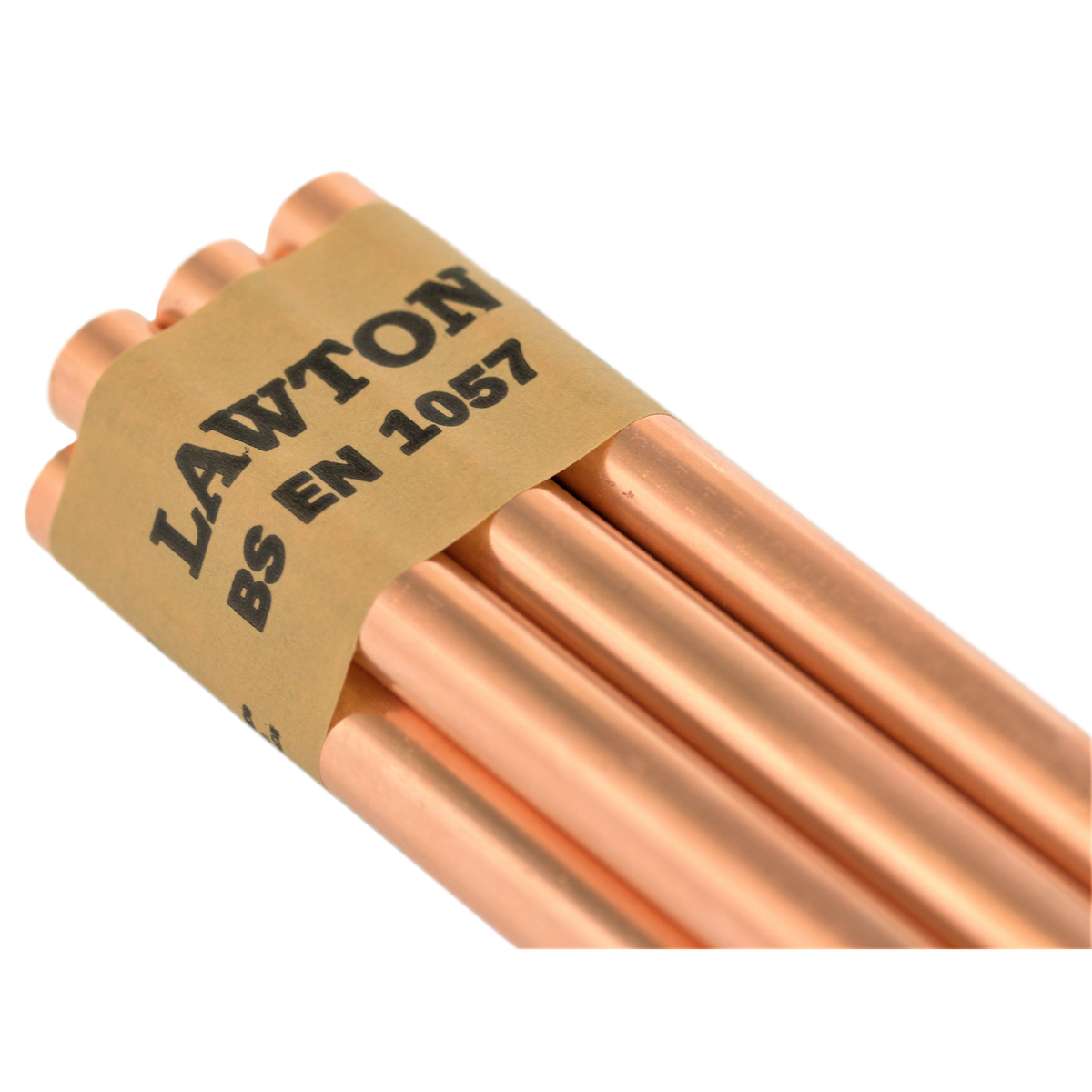 Lawton Tubes copper tube EN 1057 R250 half hard, 3m straight lengths