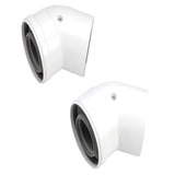 Worcester Bosch 45° Flue Bends (Pair) – 60/100mm Greenstar (7716191085)