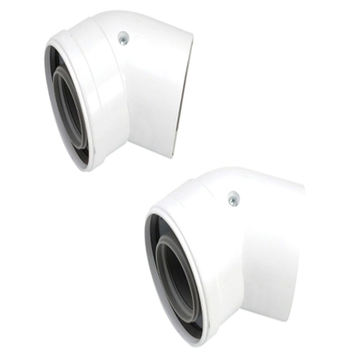 Worcester Bosch 45 degree 60/100mm flue bends pair 7716191085