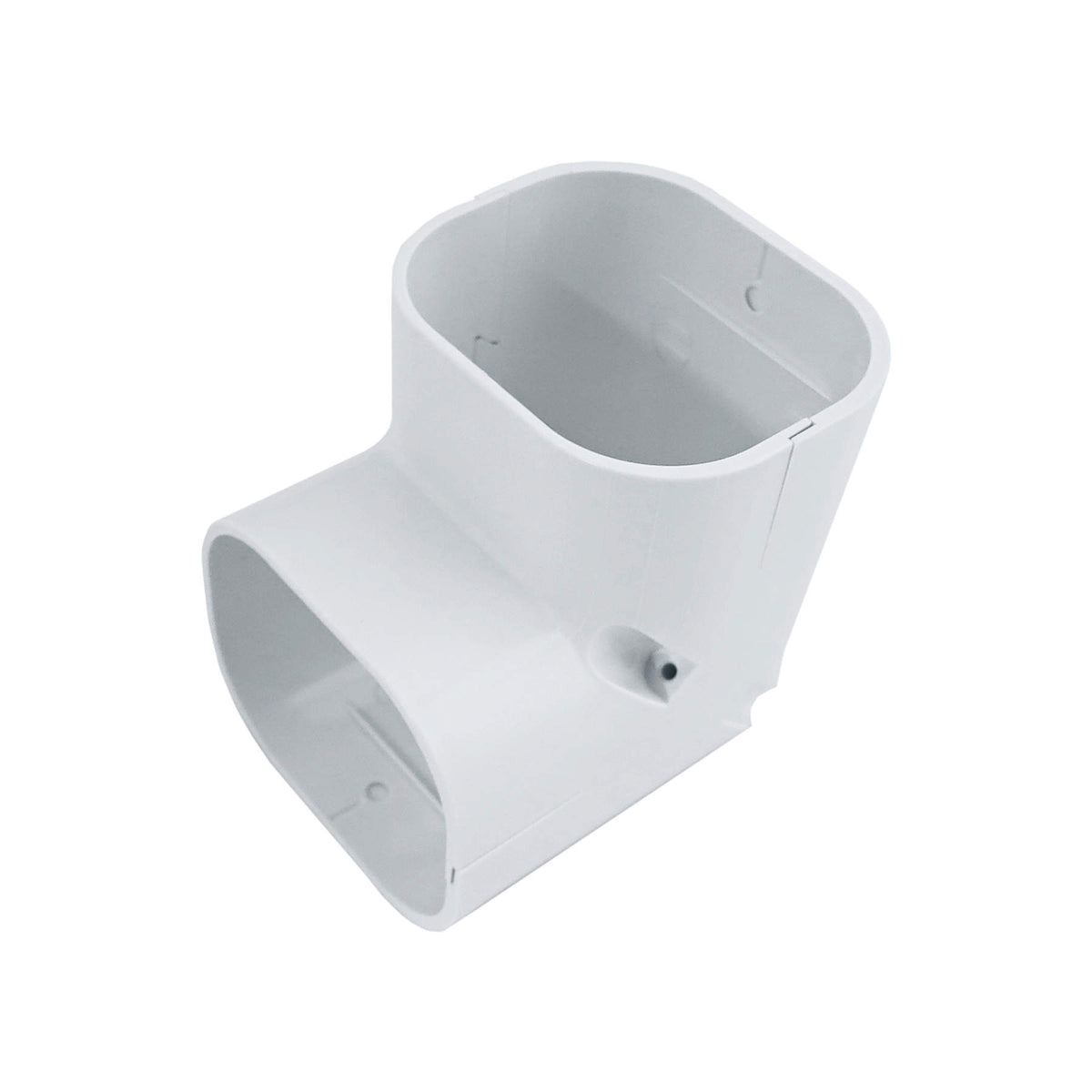 Inaba Denko Slimduct 90° vertical elbow SC-77-W, white