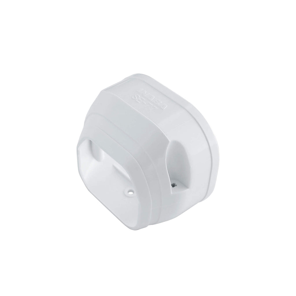 Inaba Denko Slimduct duct end (SE-77-W), white, 75mm