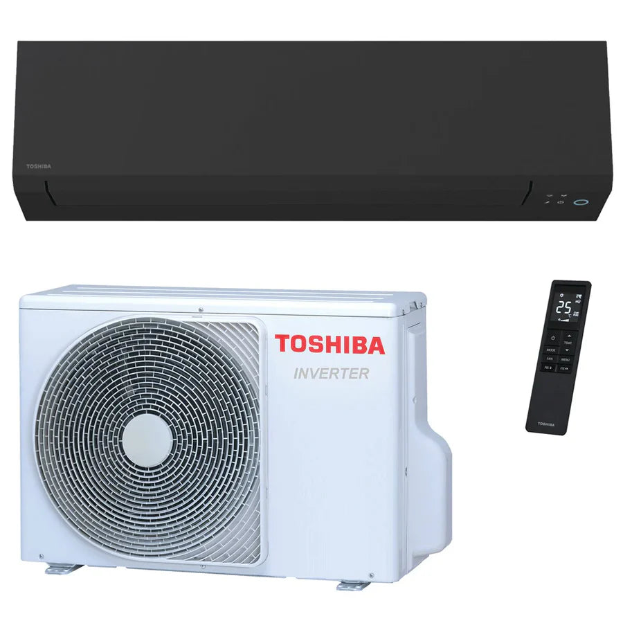 Toshiba Shorai Edge R32 Wall Mounted Air Conditioner Single Split Black and White
