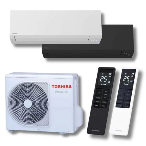 Toshiba Shorai Edge R32 Wall Mounted Air Conditioner Single Split Black and White