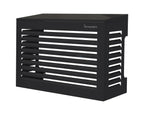 Outdoor unit cover cage, side louvres