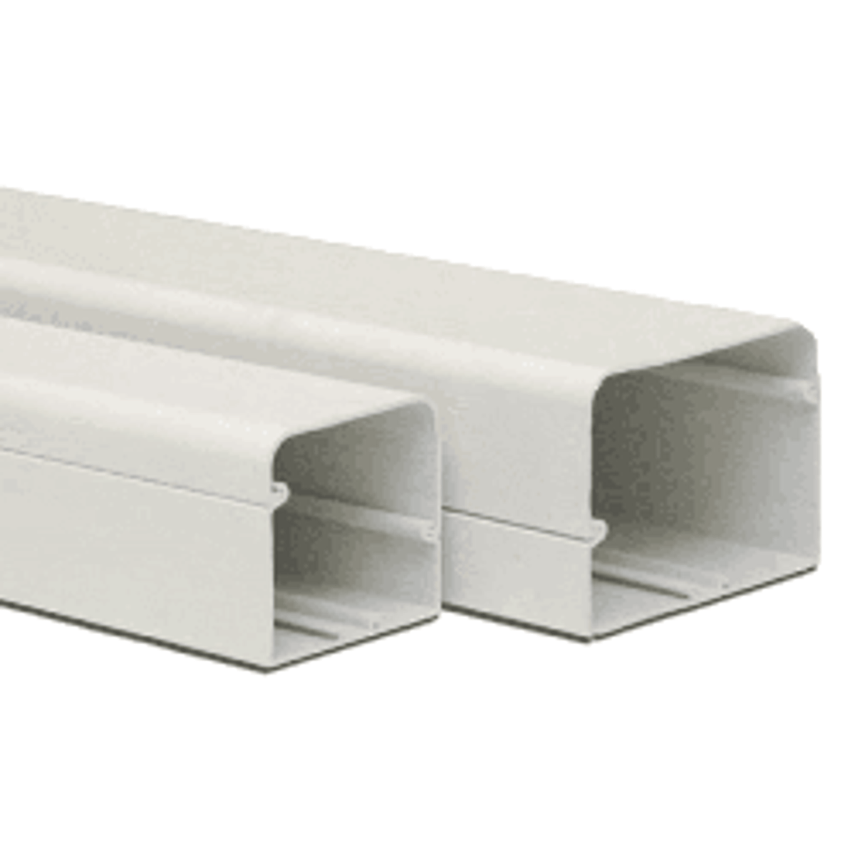 BBJ SpeediDuct D-105 105mm white PVC trunking, 2m length