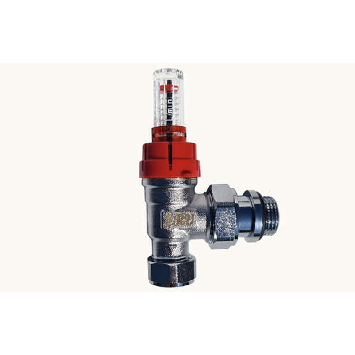 Firepower FRV flow regulating valve fitted in place of a radiator lockshield