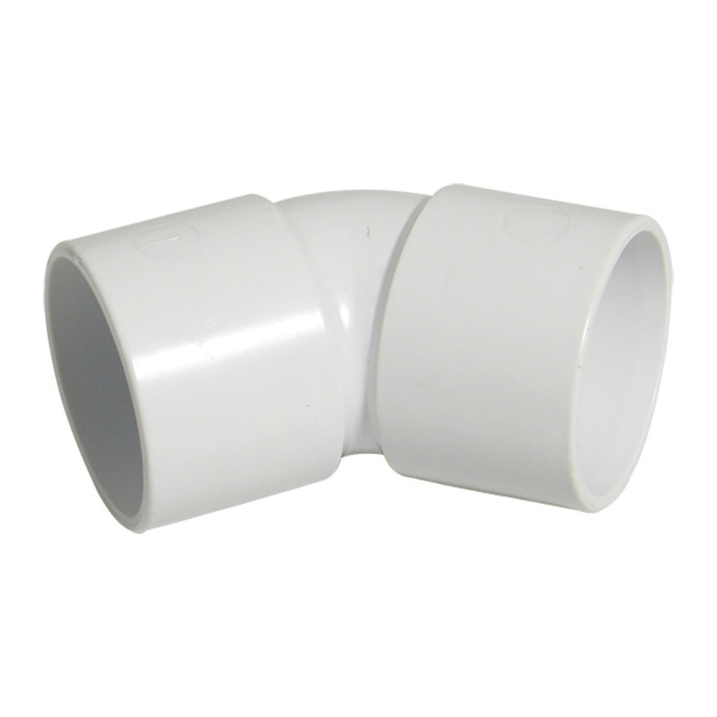 FloPlast 32mm solvent weld waste 135 degree (45 degree) bend (image shows white; supplied in black)