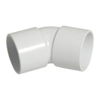 FloPlast 32mm solvent weld waste 135 degree (45 degree) bend (image shows white; supplied in black)