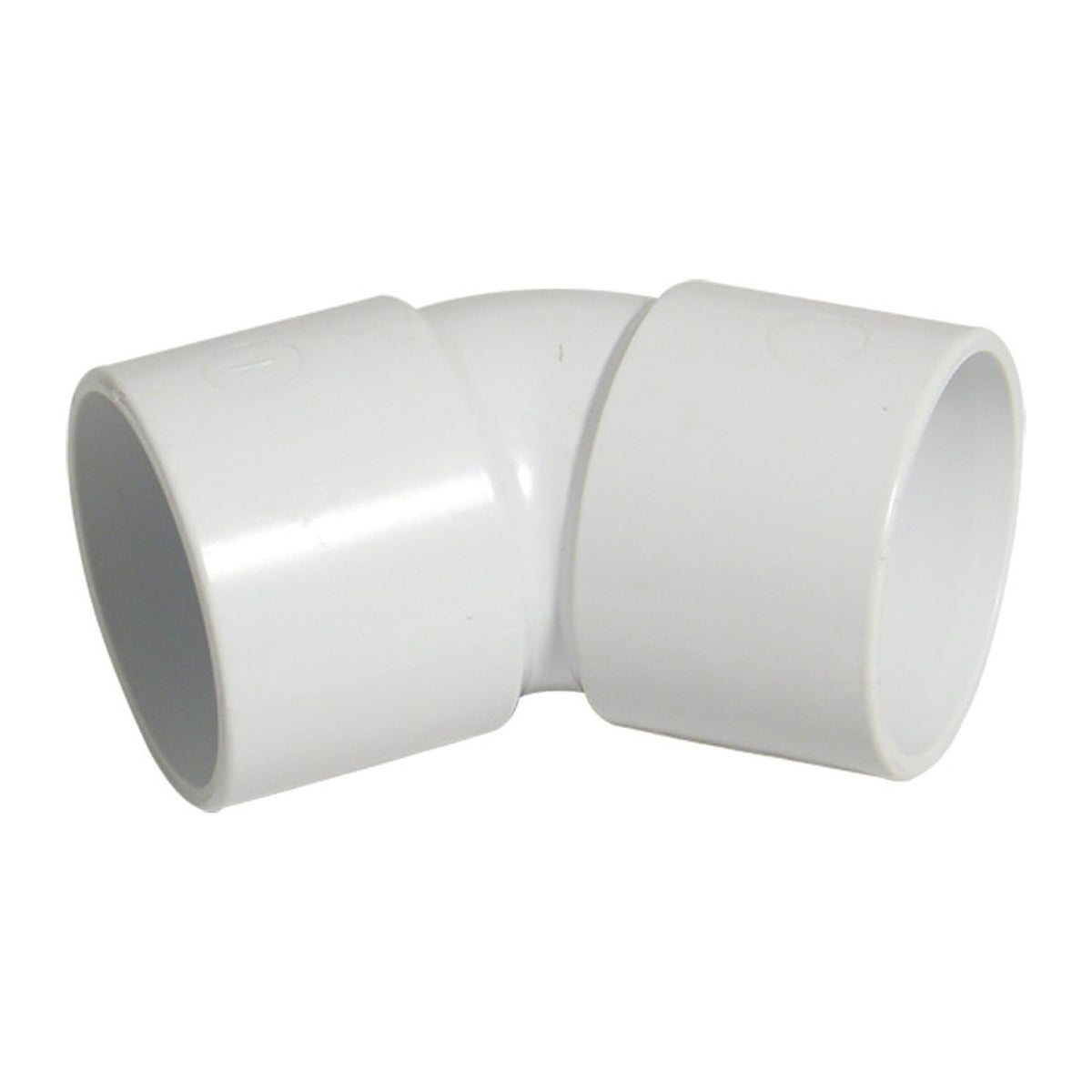 FloPlast 32mm solvent weld waste 135 degree (45 degree) bend (image shows white; supplied in black)
