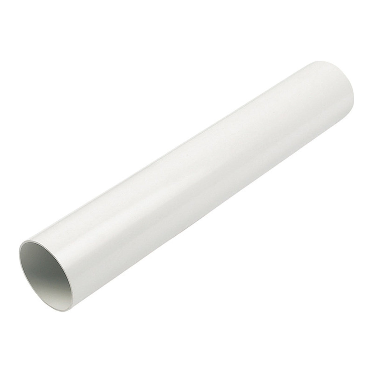 FloPlast ABS solvent weld waste pipe 3m length, white shown (also available in black), 32mm and 40mm