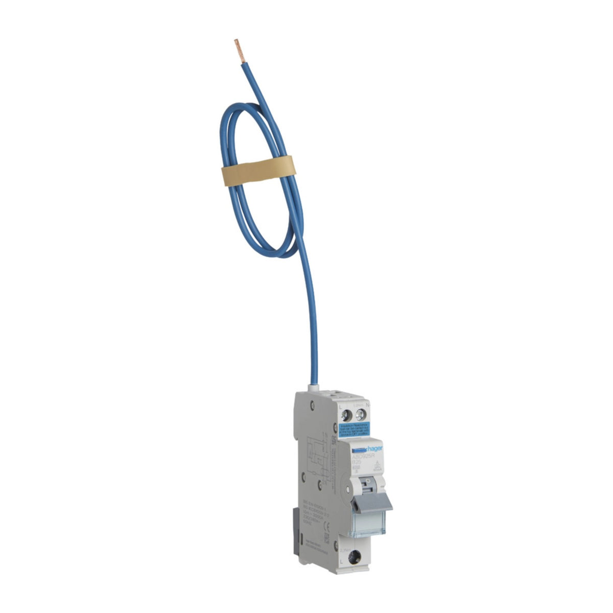 Hager ADB925R Bi-Directional RCBO 25A 30mA B Curve Type A 6kA – Hager