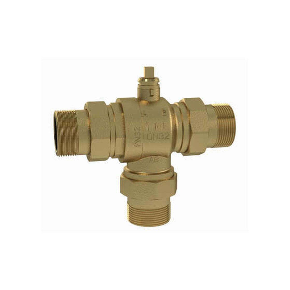 LK 527 heat pump 3-way diverter valve, KVS 25, 1-1/4 inch