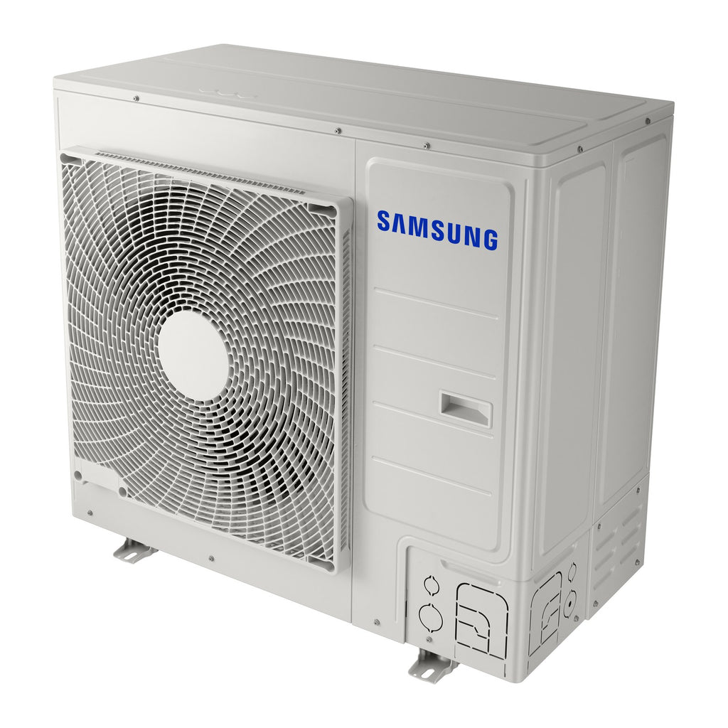 Samsung DVM S Mini R32 VRF outdoor unit, angled view