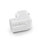 Inaba Denko Slimduct 90° flat elbow, white