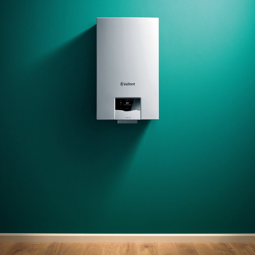 Vaillant ecoTEC plus boiler installed on a wall