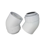 Viessmann 7373227 60/100mm 45 degree concentric flue bends, pair