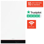 Viessmann Vitodens 050-W gas condensing boiler, front three-quarter view