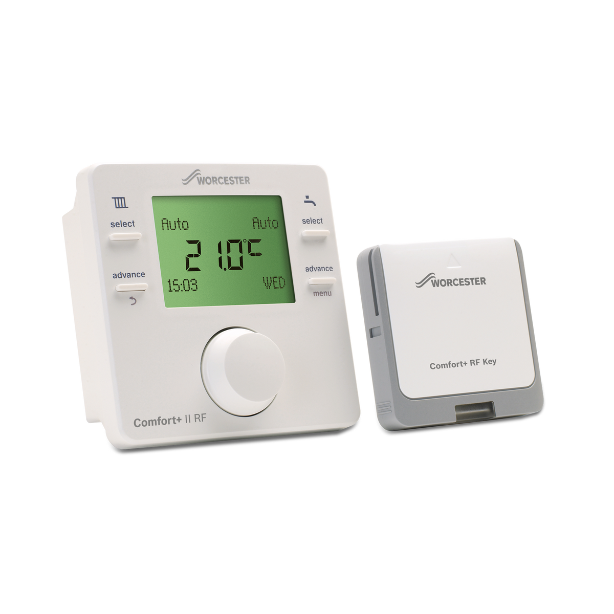 Worcester Bosch Greenstar Comfort+ II RF programmable room thermostat with RF Key 7738112324