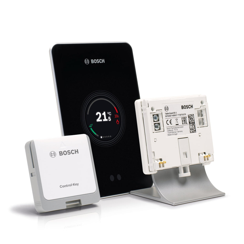 Worcester Bosch EasyControl table stand 7736701576 shown with a black EasyControl and Control Key (stand only supplied)