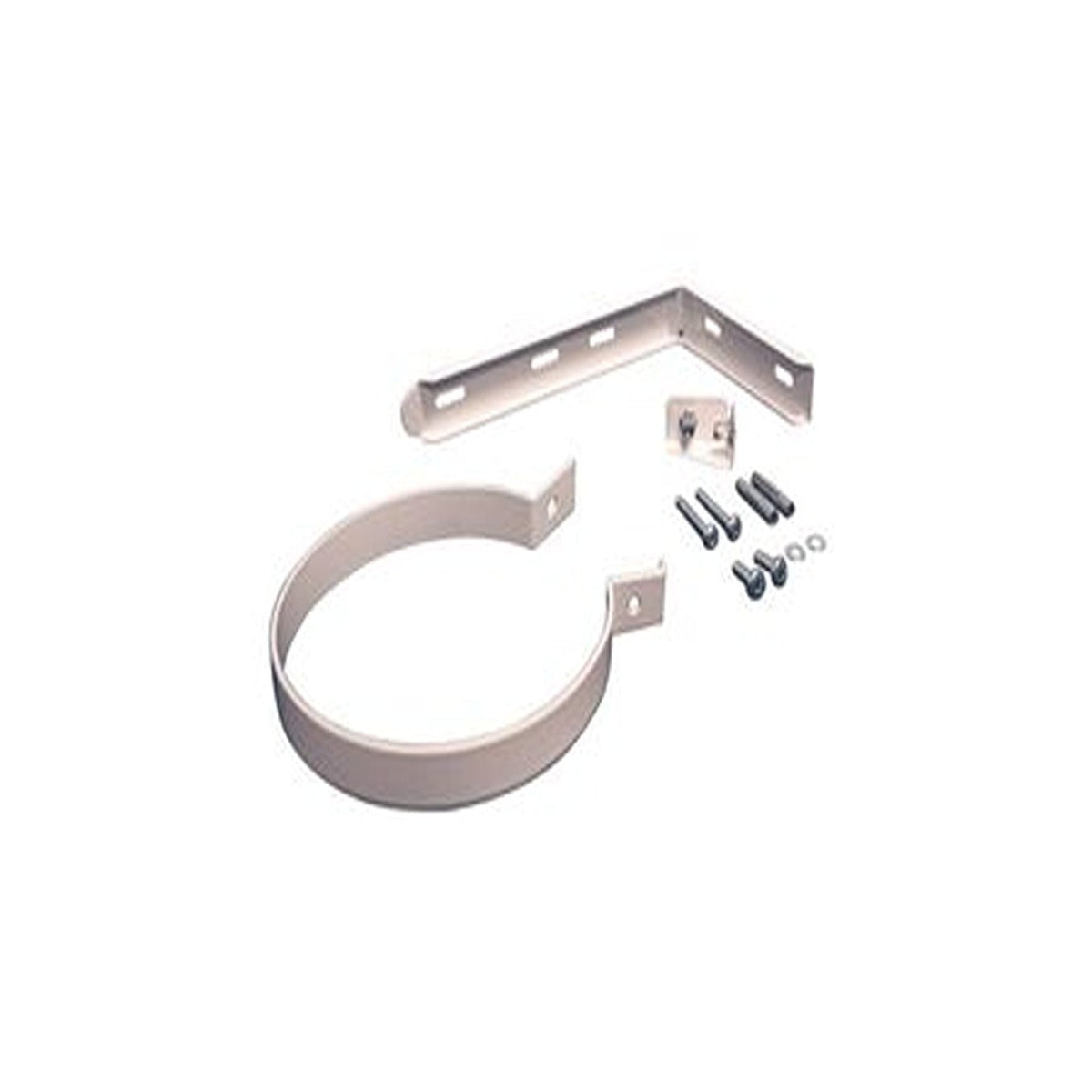 Worcester Bosch flue support bracket kit with clamp band, wall bracket and fixings