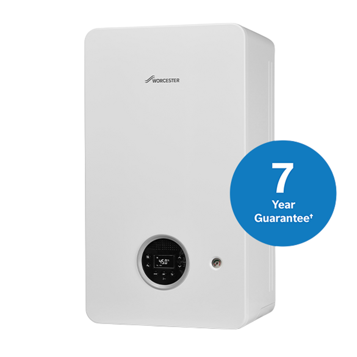 Worcester Bosch Greenstar 2000 combi boiler, front three-quarter view