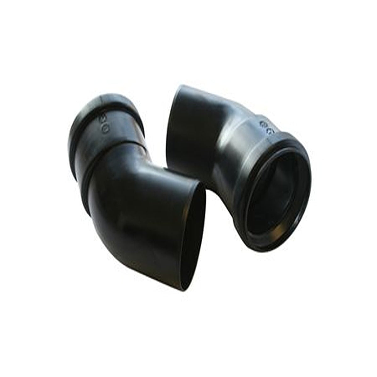 Worcester Bosch Greenstar Oilfit plume management 45 degree elbows, pair, black, 7716190094
