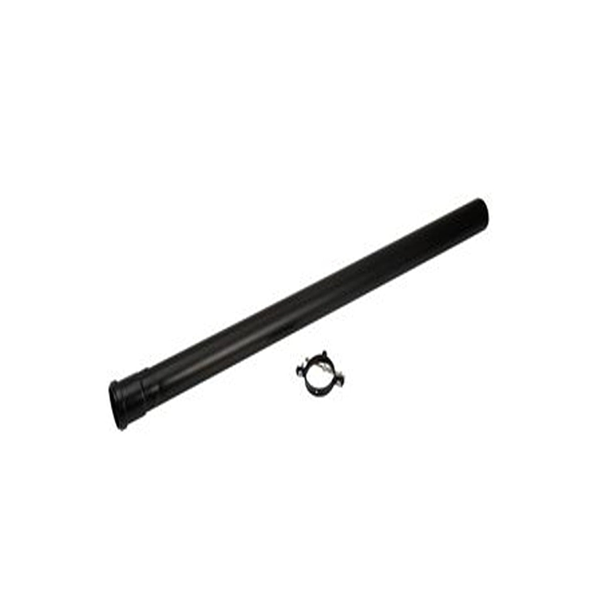 Worcester Bosch plume management 1m extension, black, with support bracket