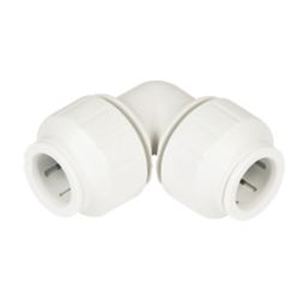 JG Speedfit white push-fit 90 degree equal elbow