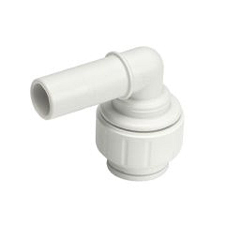 JG Speedfit white push-fit 90 degree stem elbow